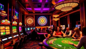 Players enjoy games at the 789club, showcasing thrilling casino excitement and vibrant atmosphere.