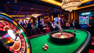 BEM88 enhances the excitement with a lively casino scene featuring poker chips and roulette.