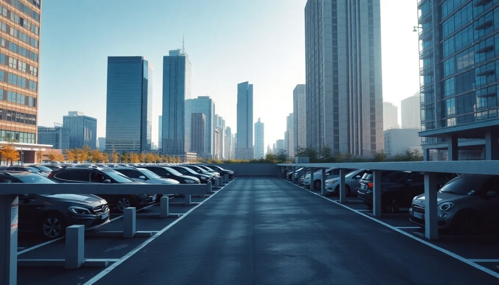 View of vrr parking facility promoting organized and efficient urban parking.