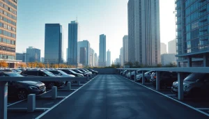 View of vrr parking facility promoting organized and efficient urban parking.