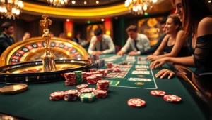 Experience exhilarating gameplay at FUN79 with vibrant casino tables and engaging players.