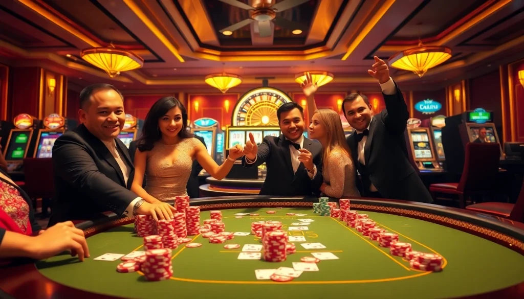 Win big at raja toto88 with an exciting casino environment showcasing poker action.