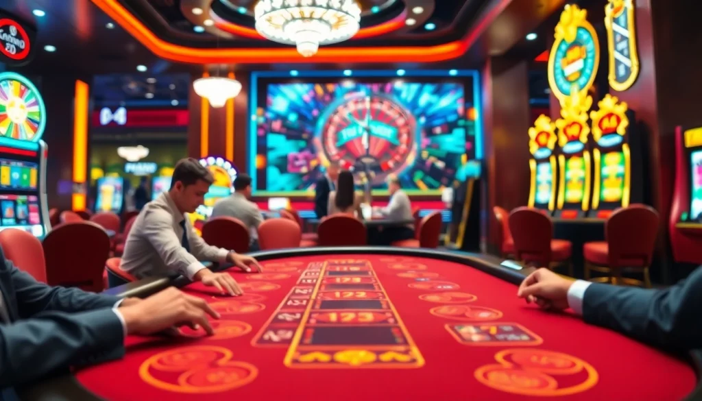 Trải nghiệm casino đầy hồi hộp tại https://luck8.com, giới thiệu người chơi tại bàn blackjack và bánh xe roulette quay.