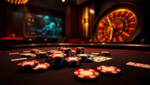 Experience high-stakes excitement at https://e2bet-games.com/ with vibrant poker chips and cards.