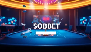Secure your sbobet login with a luxurious online casino interface featuring vibrant gaming elements.