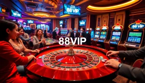 Players enjoying the roulette table at 68VIP casino, highlighting excitement and luxury in gambling.
