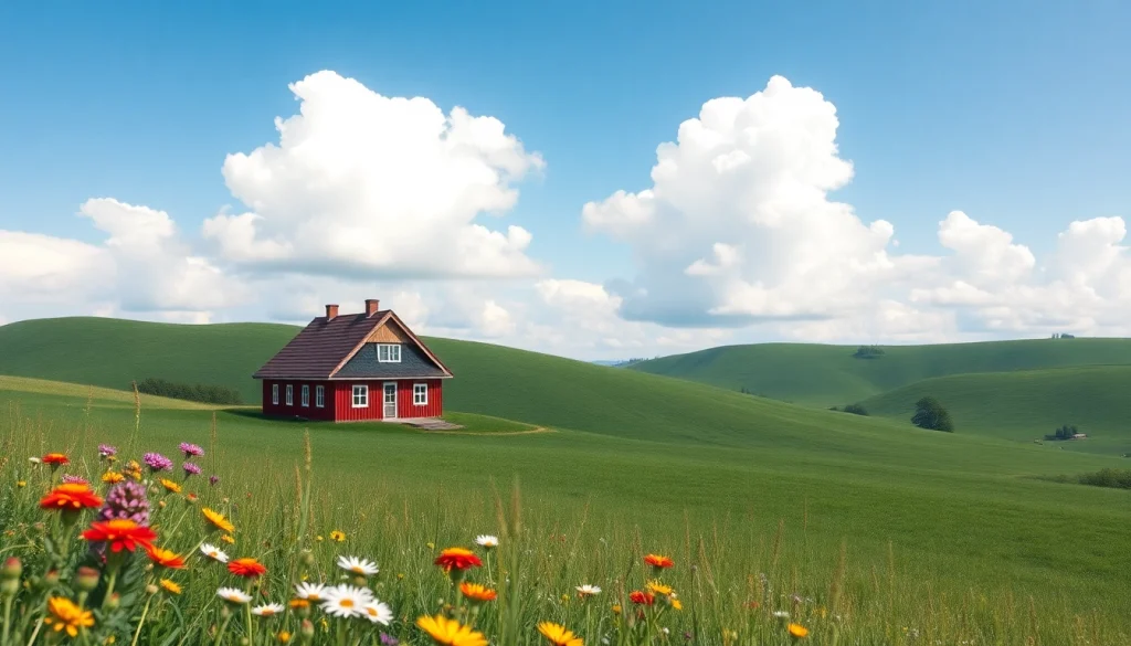 Ontdek de schoonheid van Denemarken op https://mooidenemarken.nl met een prachtig uitzicht op het platteland.