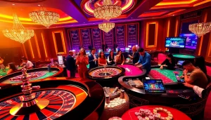 Experience the thrill of trang xx88 gaming with vibrant casino tables and enthusiastic players.