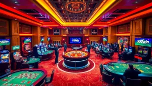 Experience excitement at the 555win com casino with vibrant gaming tables and thrilling roulette.