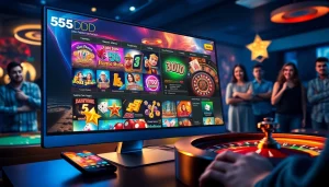 Experience the excitement of 55DD's online betting platform featuring vibrant games and user-friendly design.