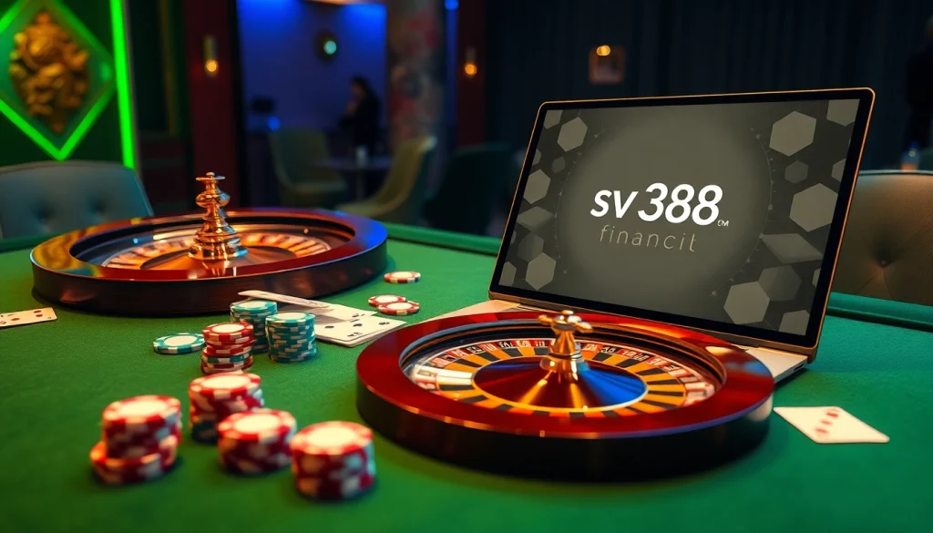 Experience the thrilling atmosphere at sv388.financial with luxury casino elements and dynamic online gaming.
