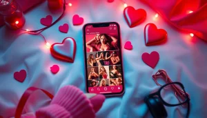 トレンディな小物とともにインスタ エロ垢を映し出す鮮やかなスマートフォン、若々しいライフスタイルを連想させる。