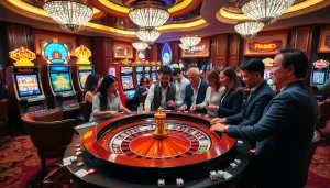 Experience thrilling gaming at https://rr88co.net/ with vibrant casino elements like roulette and slot machines.