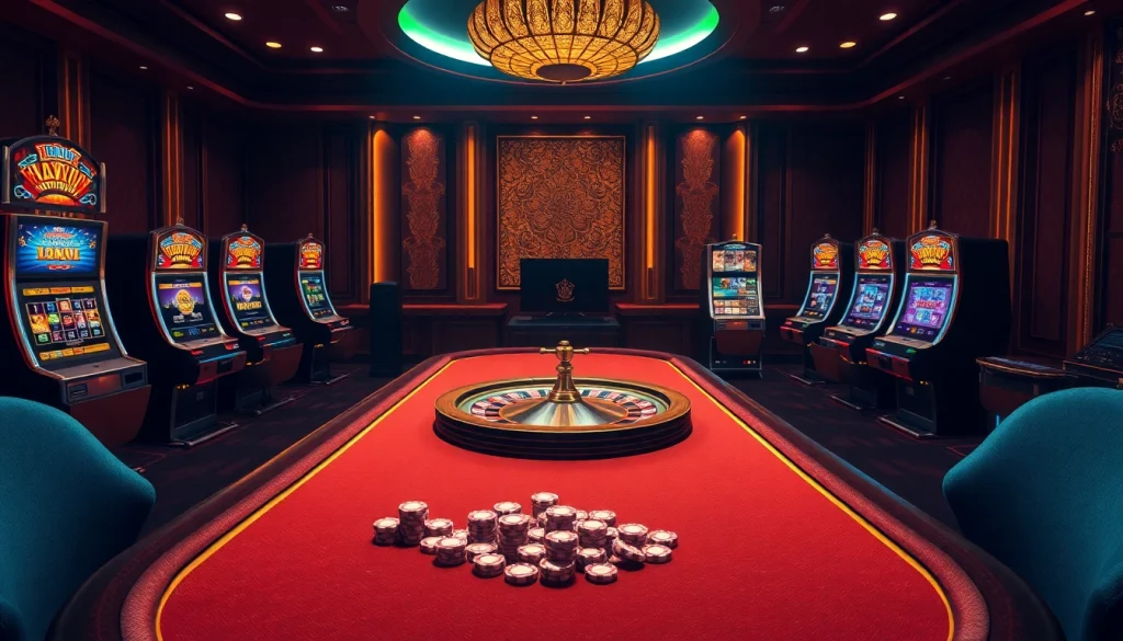 Experience the thrill of Haywin casino with vibrant gaming, stylish decor, and exciting poker action.