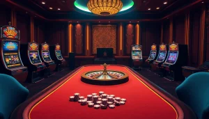 Experience the thrill of Haywin casino with vibrant gaming, stylish decor, and exciting poker action.