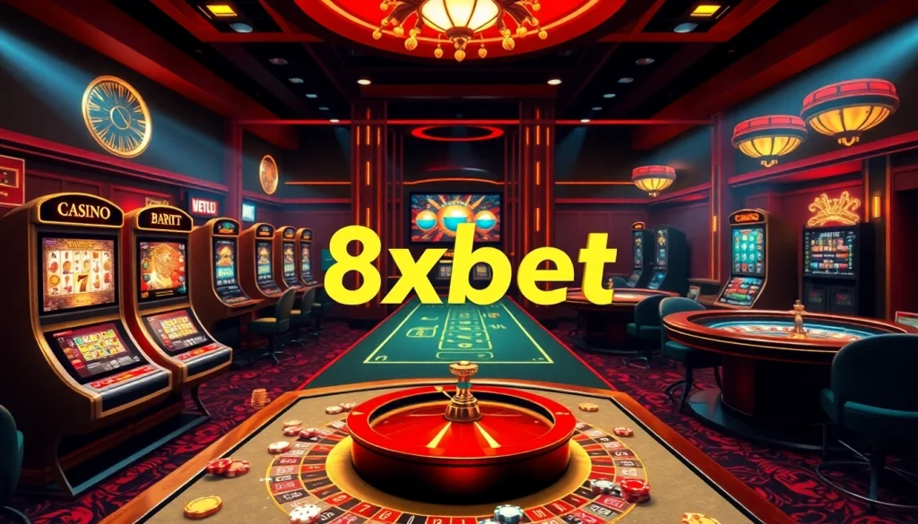Experience the thrilling action of 8xbet with engaging casino games and vibrant gaming interfaces.