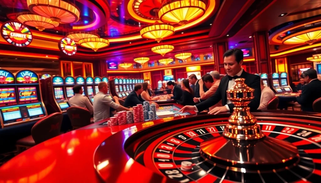 Players engaging in poker at a luxurious Haywin casino table, representing excitement and strategy.