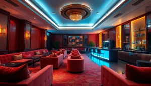 Luxurious interior of 수원셔츠룸 featuring plush seating and ambient lighting for an upscale nightlife experience.