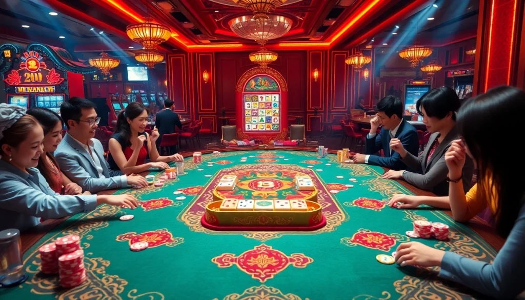 Engage in the thrilling mahjong ways 2 game experience in a vibrant casino setting.