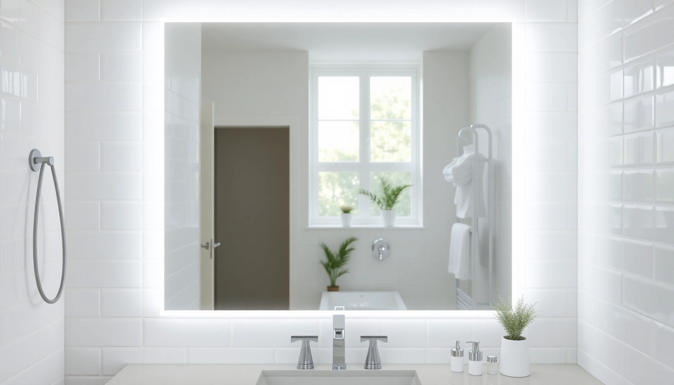 Enhancing Your Space with a Stunning Mirror and LED Lights