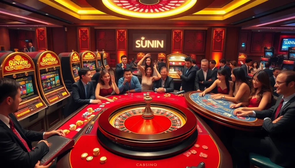 Experience the thrill of Sunwin-themed slot machines and engaging casino gameplay.