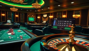 Experience online gambling excitement at XX 88 with colorful casino tables and high-stakes poker games.