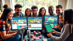 Engaging scene depicting a trustworthy online betting platform showcasing nhà cái uy tín.