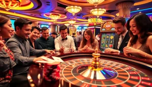 Experience the thrill of gaming at NOHU90's vibrant casino tables filled with excitement.