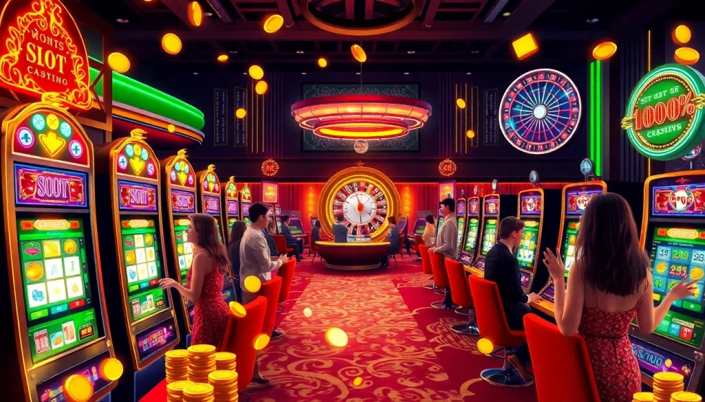 Pemain merayakan kemenangan di mesin slot kasino dengan fokus pada sensasi slot Depo 5k.