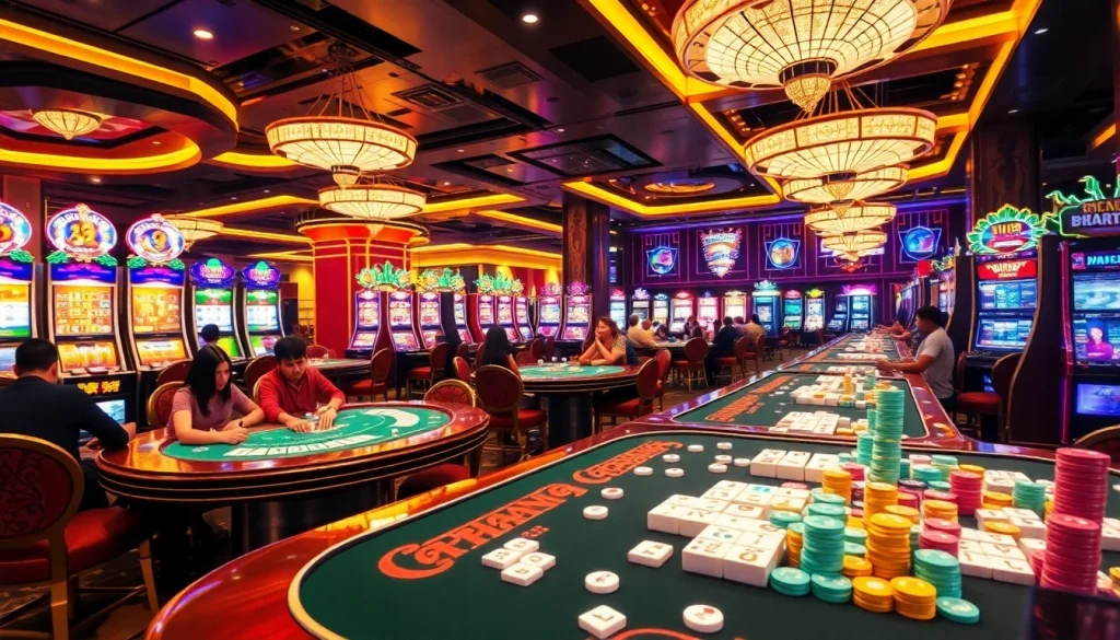 Experience the thrill of "mahjong ways 2" at a luxurious casino with vibrant gameplay and colorful betting slips.