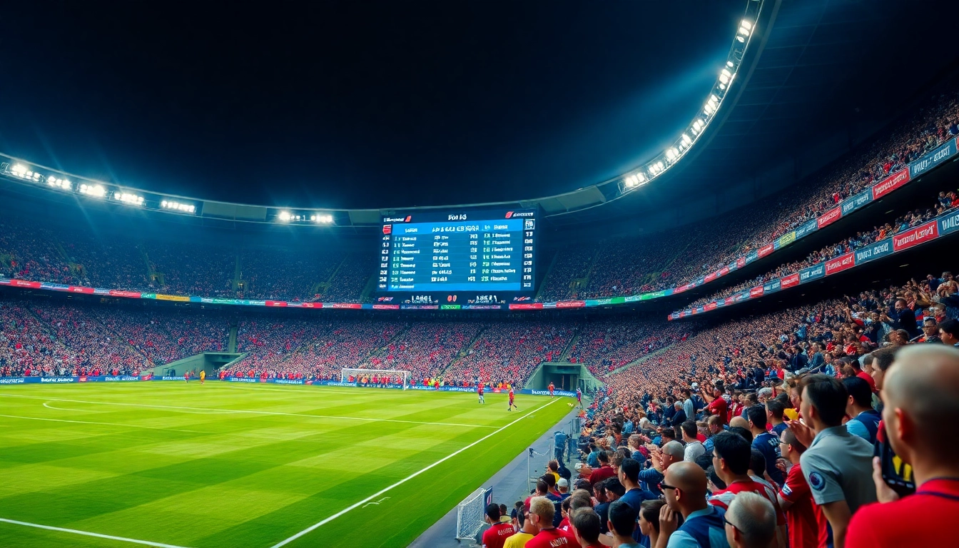 Catch the latest บ้านผลบอล statistics with a lively soccer scoreboard display.