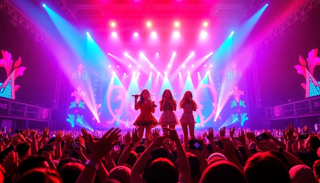 Latest Blackpink news highlighting their vibrant concert performance.