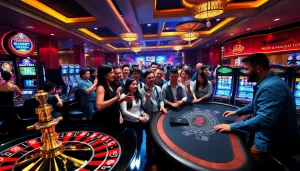 Exciting gambling moment at FLY88 casino with roulette and poker action.