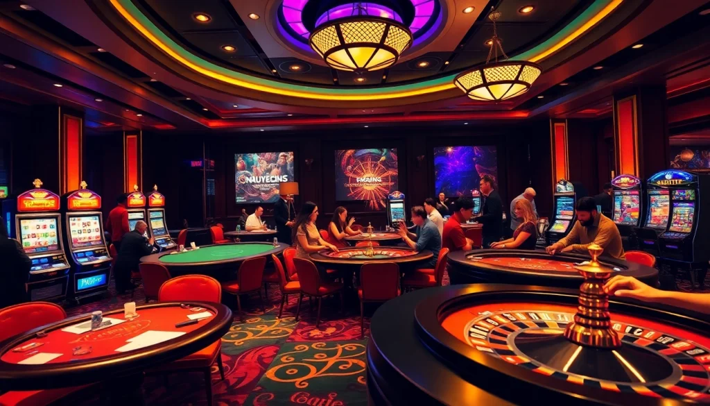 Experience high-stakes action at https://nh88.net/ with players engaged in exhilarating casino games.