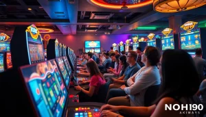 NOHU90 online gaming platform featuring diverse players and exciting casino games.