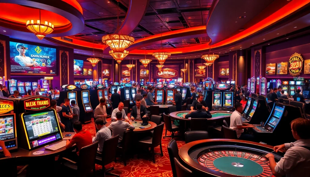 Experience the excitement of gambling at https://32win.capital/ with vibrant casino tables and slot machines.