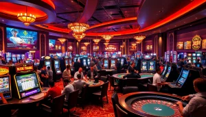 Experience the excitement of gambling at https://32win.capital/ with vibrant casino tables and slot machines.
