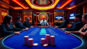 Experience the thrill of win 888 casino with vibrant poker action and luxurious atmosphere.
