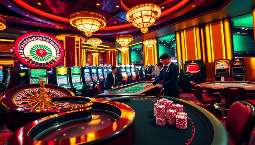 Experience the thrill of playing at x88 casino with lively slot machines and elegant poker tables.