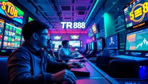 Exciting TR88 online gaming environment showcasing players engaging with vibrant gaming elements.