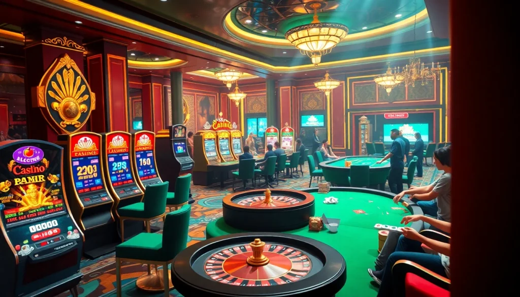 Experience thrilling gameplay and stunning visuals at https://nh88vn.com/, showcasing vibrant casino elements.