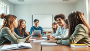 英語学習のための QQEnglish クーポンについて、生徒と講師が話し合う活気あるオンラインクラス