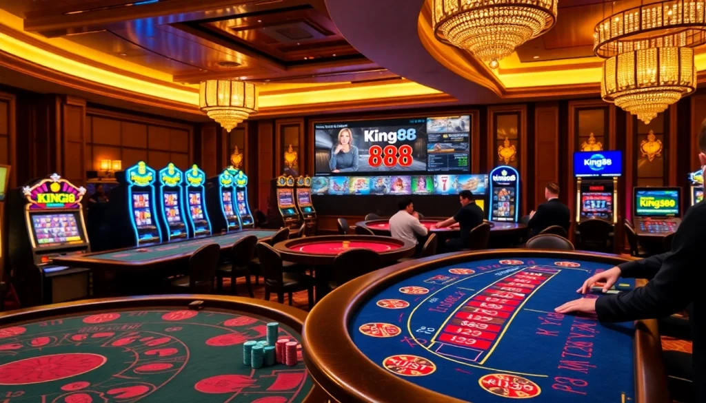 Experience the excitement of King88 with vibrant casino games and engaging online interfaces.