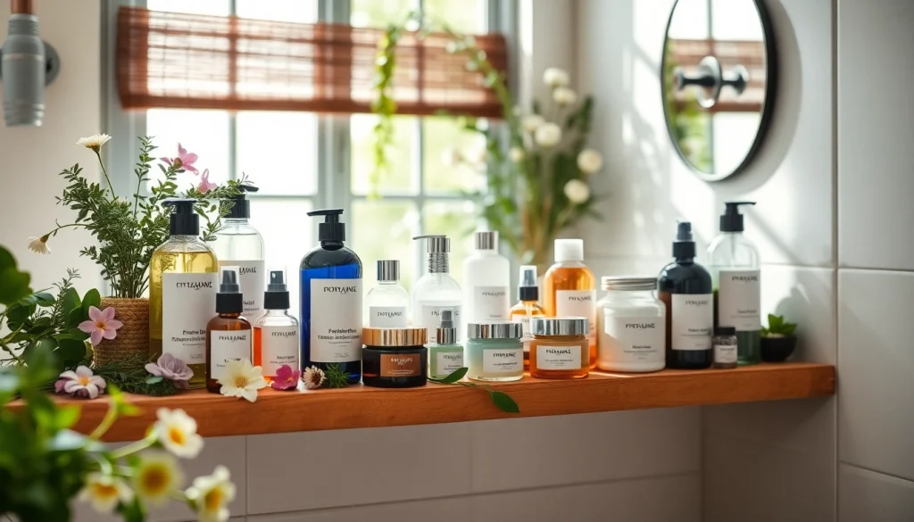 Korištenje prirodne kozmetike s aromatičnim biljkama i cvijećem u ugodnom okruženju.