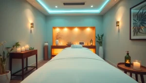 울산의 편안하고 초대하는 마사지 샵에서 편안한 장식과 부드러운 조명이 있는 울산마사지를 경험해 보세요.