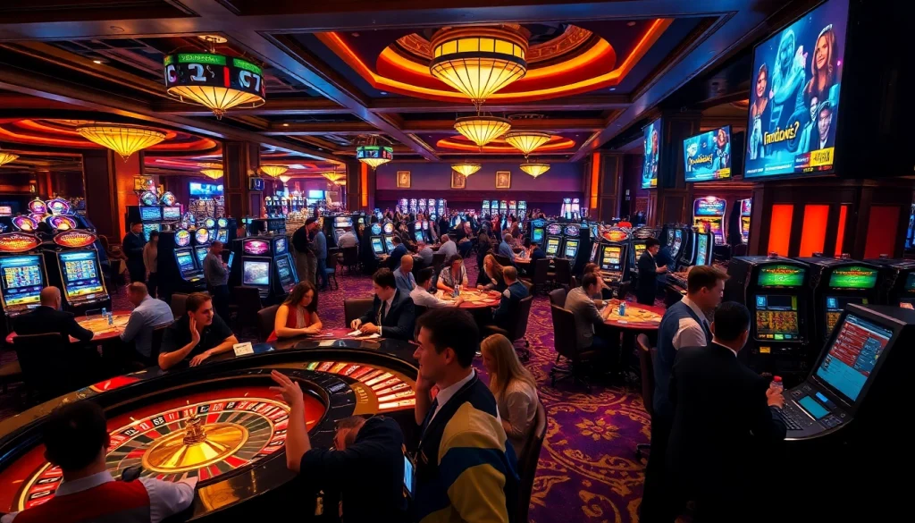 Rasakan sensasi suasana kasino di jmacdonaldphoto.com saat para pemain menikmati permainan dan momen kemenangan.