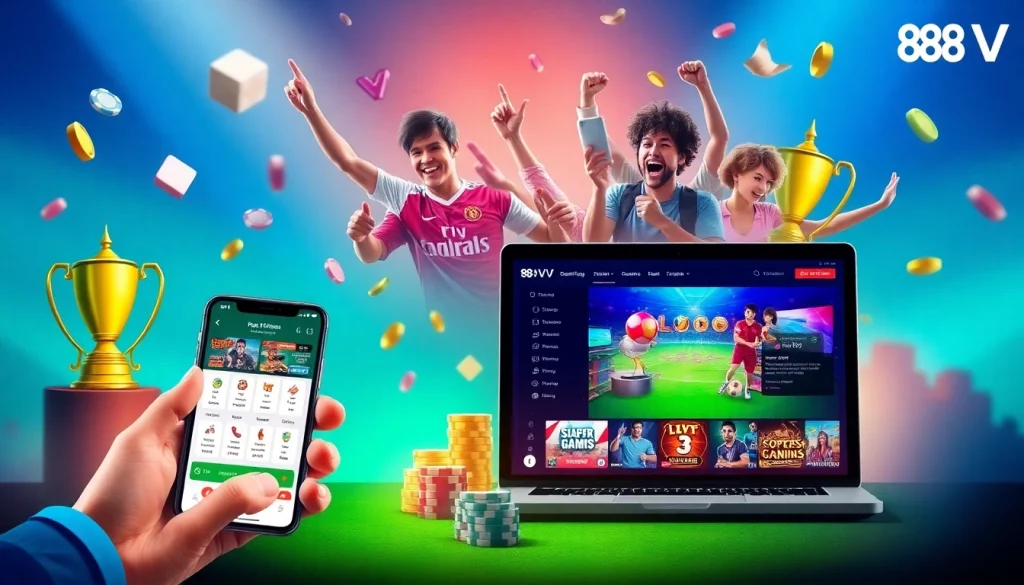 Experience the excitement of 88VV online gaming platform with vivid games and engaging interface.