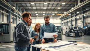 Team collaboration in fab u tech industries showcasing modern engineering techniques.