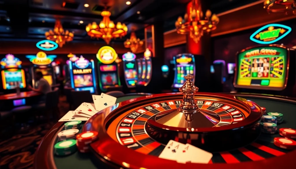 Découvrez l'excitation d'un casino en ligne avec des tables vibrantes et des jeux glamour.