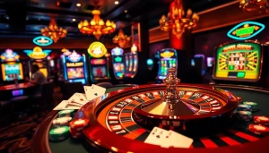 Découvrez l'excitation d'un casino en ligne avec des tables vibrantes et des jeux glamour.